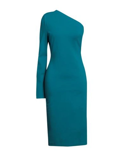 Merci .., Woman Midi Dress Deep Jade Size 2 Viscose, Nylon, Elastane In Green