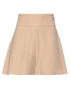 Federica Tosi Woman Shorts & Bermuda Shorts Beige Size 4 Acetate, Viscose