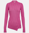 Stella Mccartney Rib-knit Sweater In Beige