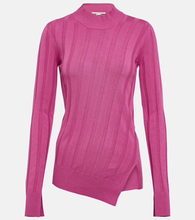 Stella Mccartney Rib-knit Sweater In Pink