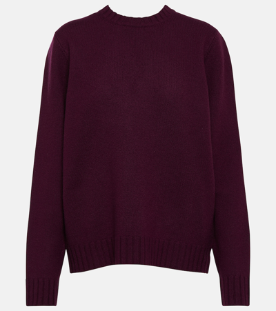 Jil Sander Wool Sweater In Purple