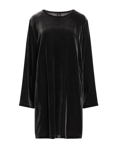 Aspesi Woman Mini Dress Lead Size 8 Viscose, Silk In Grey
