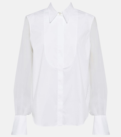 Brunello Cucinelli Cotton-blend Shirt In White