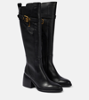 SEE BY CHLOÉ SEE BY CHLOÉ AVERI LEATHER KNEE-HIGH BOOTS