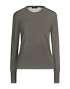Roberto Collina Woman Sweater Military Green Size M Merino Wool
