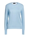 Roberto Collina Woman Sweater Light Blue Size L Merino Wool