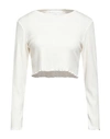 Berna Woman Sweater Cream Size L Viscose, Polyamide, Polyester In White