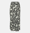 STELLA MCCARTNEY PRINTED SILK MIDI SKIRT