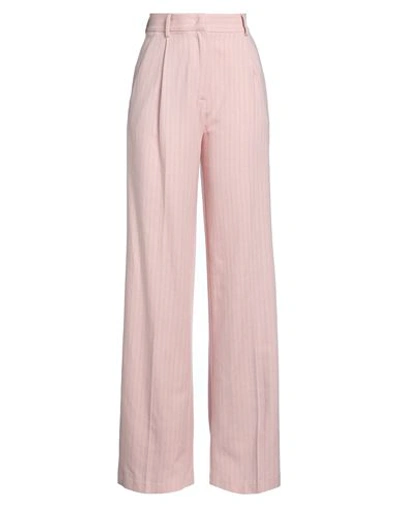 Pinko Woman Pants Pink Size 8 Cotton, Viscose, Polyester