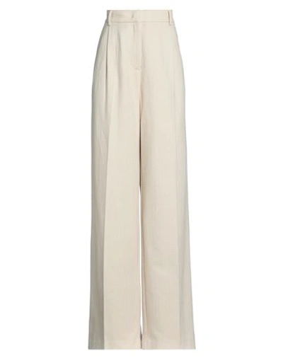 Pinko Woman Pants Sand Size 8 Cotton, Viscose, Polyester In Beige