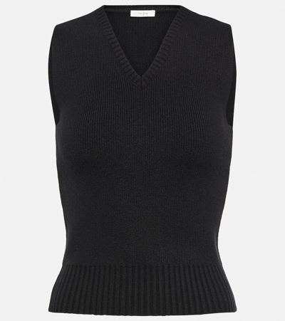 The Row Comi Cashmere Vest In Black