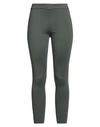 Liviana Conti Woman Leggings Military Green Size 12 Polyamide, Elastane