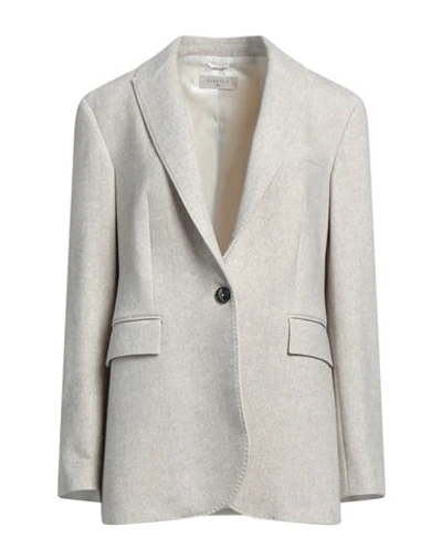 Circolo 1901 Woman Blazer Light Grey Size 10 Cotton, Elastane