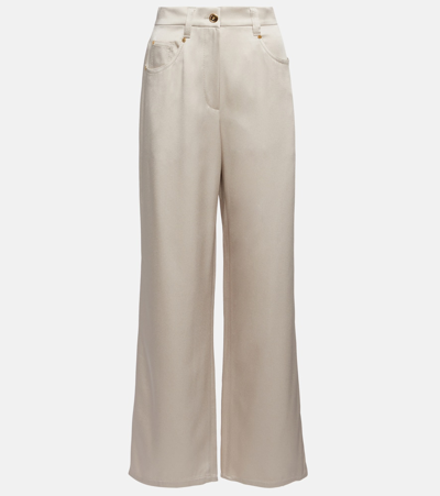 Brunello Cucinelli Wide-leg Pants In White