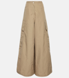 Palm Angels Women's Parachute Pants In Beige