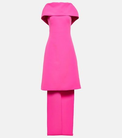 Safiyaa Sofieanne Crêpe Midi Dress In Pink