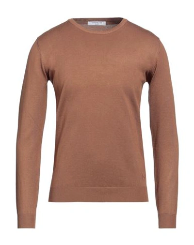 Hamaki-ho Man Sweater Brown Size Xxl Viscose, Nylon