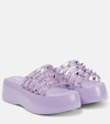Jean Paul Gaultier Purple Melissa Edition Becky Punk Love Sandals In Purple