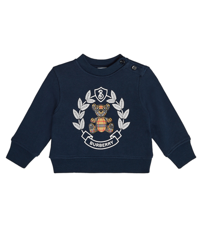 BURBERRY BABY THOMAS BEAR COTTON SWEATSHIRT