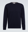 Brunello Cucinelli Wool & Cashmere Crewneck Sweater In Blue