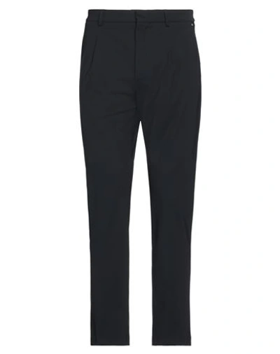 Manuel Ritz Man Pants Steel Grey Size 38 Cotton, Elastane In Black