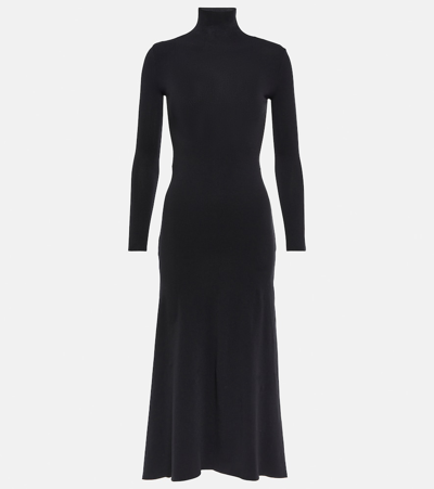 The Row Aliche Stretch-knit Maxi Dress In Black