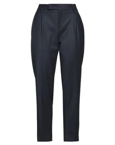 Pt Torino Woman Pants Midnight Blue Size 6 Virgin Wool, Elastane In Blue