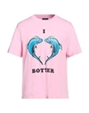 Botter Dolphin Print Cotton Jersey T-shirt In Pink