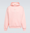 Marni Logo Print Organic Cotton Hoodie In Pink