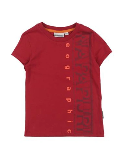 Napapijri Babies'  Toddler Boy T-shirt Red Size 4 Cotton