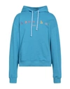 Ih Nom Uh Nit Man Sweatshirt Azure Size L Cotton, Elastane In Blue