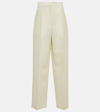 THE ROW GORDON HIGH-RISE WOOL AND SILK trousers