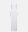 The Row Tikea Sleeveless Rib Maxi Dress In White