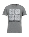 Cavalli Class Man T-shirt Grey Size L Cotton