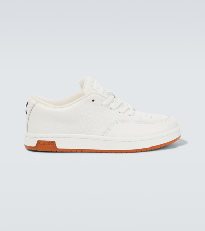 Kenzo Dome Leather Sneakers For Men Off White