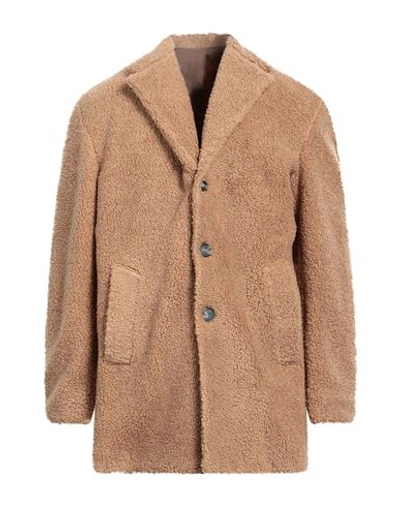 Squad² Man Coat Beige Size 38 Polyester