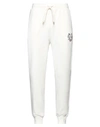 Casablanca Man Pants Ivory Size L Organic Cotton, Polyester In White