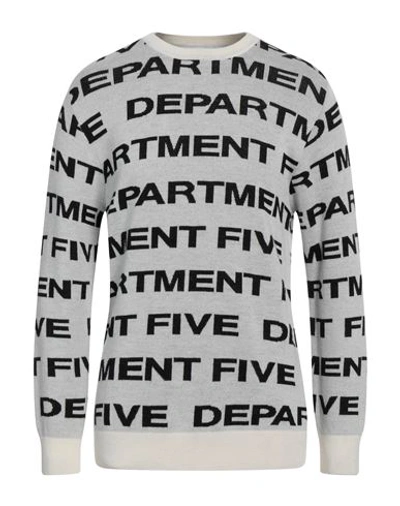 Department Five Department 5 Man Sweater White Size L Wool, Acrylic In White
