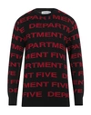Department Five Department 5 Man Sweater Black Size Xl Wool, Acrylic In Black