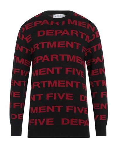 Department 5 Man Sweater Black Size L Wool, Acrylic