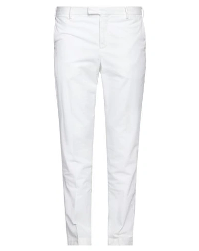 Pt Torino Man Pants White Size 40 Cotton, Lyocell, Elastane