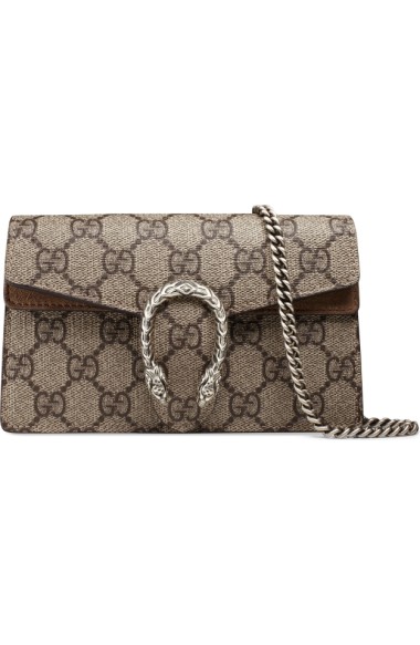 small dionysus gg supreme canvas & suede shoulder bag