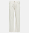 The Row Lesley Straight Crop Jeans In White