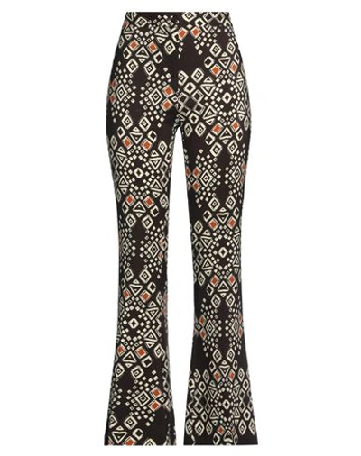 Même By Giab's Woman Pants Dark Brown Size 8 Viscose, Elastane