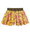 VERSACE BAROCCO COTTON FLEECE SKIRT