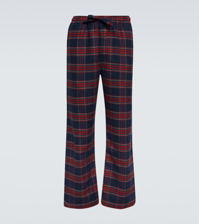 Derek Rose Kelburn 36 Checked Cotton Pyjama Trousers In Multi