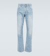 Versace Greek Braid Cable Knit Sweater In Blue