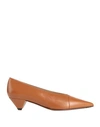 Tod's Woman Pumps Camel Size 8 Soft Leather In Beige