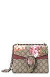 GUCCI MINI DIONYSUS GG BLOOMS CANVAS & SUEDE SHOULDER BAG - BEIGE,421970KU23N