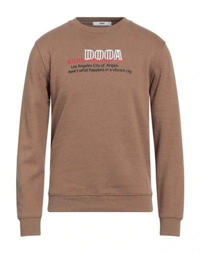 Dooa Man Sweatshirt Brown Size 3xl Cotton, Polyester